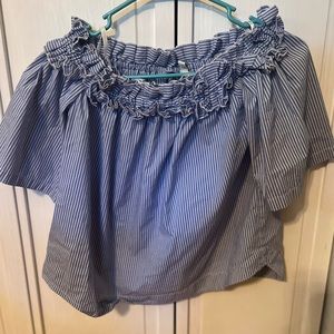 Vineyard Vines Off the shoulder blouse.